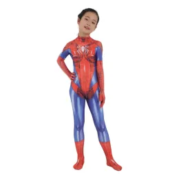 Spidergirls Gwen Stacy Spandex salta le tute in costume Zentai per Halloween Cosplay Female Spider Suit for Kids Costumes