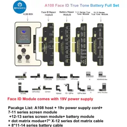 AY A108 True Tone Face ID Batteriprogrammerare för iPhone X - 14Promax Batteri Originalfärg Reparation Dot Matrix Reparation Flex Kabel