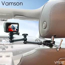 Cameras Vamson 711 Cal Regulowany Stojak Samochodowy DLA GoPro Hero 10 9 Action Camera Uchwyt Akcesoria dla iphone dla insta360 dla dji