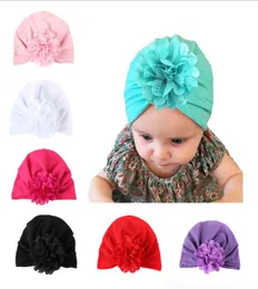 Novo chapéu de bebê Baps Flower Europe Europe Turban Knot envolta os chapéus da Índia Cobra crianças crianças Flores ocas Bohemia Beanie7615633