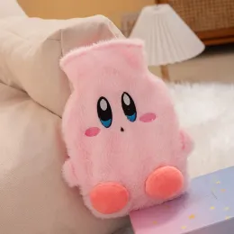 Kawaii Kirby -Serie Anime Plüsch tragbarer Handwärmer Student heißer Wasserbeutel tragbares transparentes warmes Wasserbeutel Baby Girl Geschenk