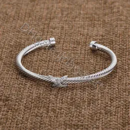 Braccialetti croce insolita braccialetti bracciale per donne lettera da donna blangle cavo x serie intersecano retrò gioielli di marca di lusso di gioielli di lusso n28u