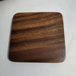 1 pc Coaster in legno quadrati a tazza rotonda Coaster tavolo tavolino tazza barra tazza tazza di tappeti in legno Biaster Accessori da tavolo da tovagliolo