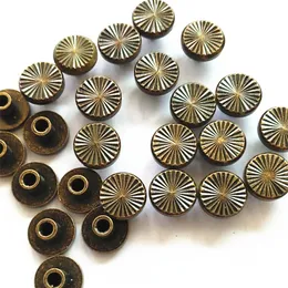 Xunzhe Nuove 20pcs 10*5 mm Modello di girasole bagagli in pelle Crattina in metallo Cintura a vite a vite/Rivet Cint Adetti Viti