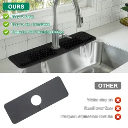 Silikon Wasserhahn Matte Spülbecken Spritzschutz mit Pinsel faltbar Wasserhahngriff Tropffänger Wasserhahn Tropffänger für Waschbecken