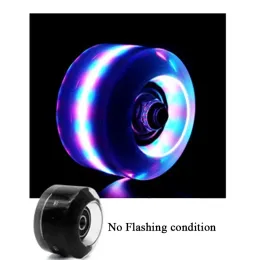 4 pcs 82A 54x32mm Flashing Wheels Quad Roller Skates Wheels Led Light Fit Road Sliding Skating Rink Indoor Outdoor Accessories