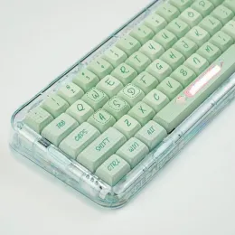 Accessories 127 Keys Green Keycaps for Mechanical keyboard Dye Sublimation XDA Keycap PBT Key caps For Cherry MX Switch