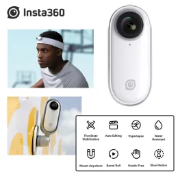 카메라 원본 Insta360 GO 액션 카메라 1080p 비디오 스포츠 AI 자동 편집 핸즈프리 파노라마 미니 카메라 YouTuber Vlog ourdoor