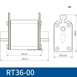 Chint fusível rt36-00 6a 20a 25a 32a 40a 50a 63a 80a 100a 125a 160a 200a 250a 300a resistor de cerâmica fusível