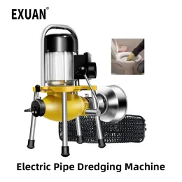 Electric Pipeline Dredging Machine Högkraft Professional 180 Vattentät avloppsvatten Muddring Verktyg Hushållens toalett muddringsanordning