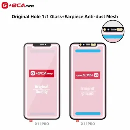 5pcs G+ OCA Оригинальное отверстие 1: 1 передняя панель для iPhone 15 15p 12 13 11 14 плюс Pro Max mini x xs xr Max Glass+ OCA LCD Touch Lens