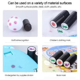 Accessori da golf in plastica sportiva sportiva all'aperto Mark Seal Golf Ball Stamper Golf Stamp Marker