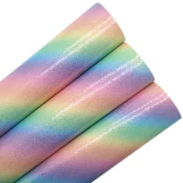 Sheet in tessuto in pelle arcobaleno inoltre lucido lucido fogli in pelle liscia in pelle finta tpu per archi fatti fatti a mano.