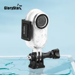 Zubehör wasserdichtes Hülle für Insta360 Go 2 Kamera Beschützer Unterwasser -Tauchgehäuseschalenschraubenschlüssel 1/4 -Zoll -Adapter -Kamerazubehör