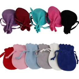 10/25/50pcs 7x9/9x12cm Gourd Velvet Gift Bags Dustproof Flannel Jewelry Packaging Bag