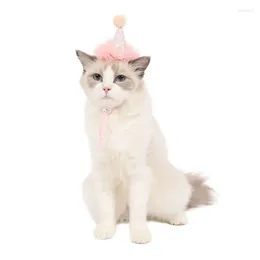 Hundekleidung Geburtstagshut für Haustierpapler Katze süße Spitzenkrone glänzende Prinzessin Kostüm Katzen kleine Hunde Party Outfits