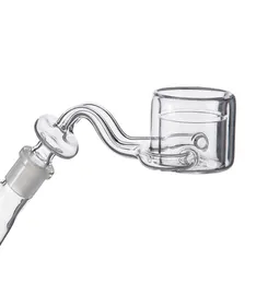 Quartz Thermo Banger 50 mm Big Bowl Double Rohr Quarz Thermal Banger Nagel Clear -Gelenk 45 Grad für thermische P Banger6874681