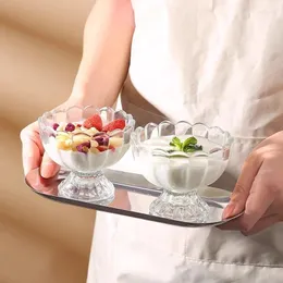 Copos de vinho xícaras simples de vidro copo de frutas drinques transparentes de milkshake bebendo para cafeteira de café expresso de café