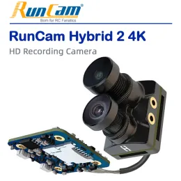الكاميرات Runcam Hybrid 2 4K FPV و HD تسجيل الكاميرا مع عدسة مزدوجة FOV 145 ° Single Single QR Code Parameter Settings 18G LOWANCE