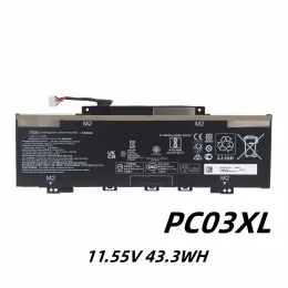 Baterias PC03xl 11.55V Bateria de laptop 43.3Wh para HP Pavilion X360 15er0125od 14dw0021na pco3 tpndb0e M24421271 M24648005 HSTNNOB1W