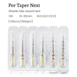 Ag 6pcs file endodontici dentali oro endo endo root root canali di calore attivato file rotante nichel titainium strumento strumenti di odontoiatria