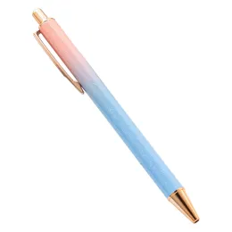 1 bit Lytwtws Ballpoint Pen Creative Glitter Powder Pen Metal Stationery School Office Supply