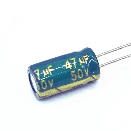 100pcs/lote de alta frequência de baixa impedância 50V 47UF Capacitor eletrolítico de alumínio Tamanho 6*12 47UF 20%