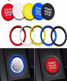 2019 Auto Engine Start Button Switch Key Ring Car Styling Case for Audi A4 A7 A7 Q3 Q5 Q7装飾カバーインテリアアクセサリー2606362