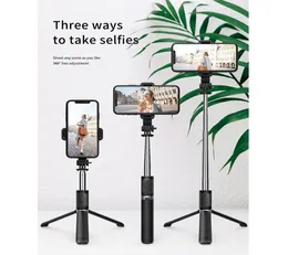 3 In1 Q02 Beauty Selfie Monopod TripoD Portable Wireless Bluetooth Selfie Stick with Remote Control Foldbar For Smart Phone7507560