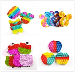 Tik Tok Toys Poo-It-Kinder Roman Push Desktop Spielzeugblase Persory Toy Funny S Anti-Stress-Quadrier-Stress-Ball-Reliever Geschenke H121016377979