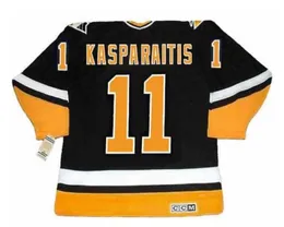 مخصص الرجال شباب النساء خمر 11 Darius Kasparaitis CCM Hockey Jersey Size S5XL أو مخصص أي اسم أو رقم 9279983