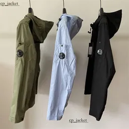 CP Company Jacket Мужские куртки весна и осенние капюшоны CP Companys Multi Pocket Lens Coremer Material Men's Men's Cp Куртка повседневная молния 6851