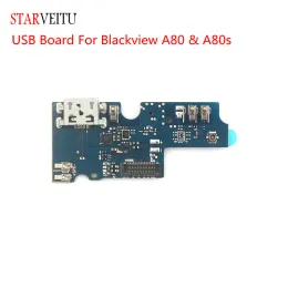 För BlackView A80S A80 USB -kort Mikrofon Dock Connector 6.21 "Original Charger Circuits mobiltelefon
