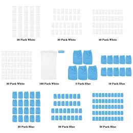 5/10/20/30/40/50/100pcs 수영장 스키머 제거 잔해 잎 기름 헤어 풀 메쉬 필터 풀 스키머 양말 수영장 정비