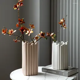 Vasi Nordic Gear Irregolare Arte Ceramica Decorazione Vaso DECORAZIONI SOGGIORI ABBIGLIATO TV Disposizione Flower Disposti