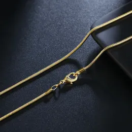 Bracciale Serpente In Argento 925 Placcato Oro Per Ciondoli, Larghezza 3 Mm, Lunghezza 16+18 Cm