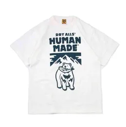 Human Made 21SS av Nigo Cartoon Iceberg Polar Bear Eating Fish Men and Women Lovers mode Kort ärm Tshirt Brand Tshirts Lo8748170