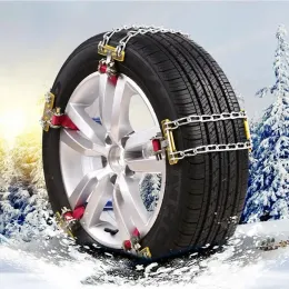 Chaînes à Neige 3 Pièces Pour Pneus 165-195mm - Antidérapantes Acier, Voiture SUV Camion