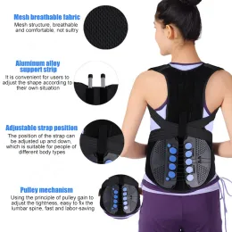 Tike wygodne prawdziwe dopasowanie Posture Corrector Back Rame Wsparcie Brace Pas dla kobiet mężczyzn przepuklina Disc Sciatica Low Upper Plece