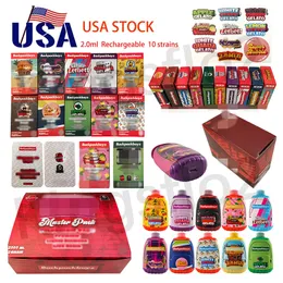 USA Stock Tek Kullanımlık E-CIGA Backpackboyz 1G/2G Tek Kullanımlık Cihaz Şarj Edilebilir Boş Kalem Paketlemeler Dahil