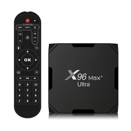 Kutu 2022 X96Max Plus Ultra TV Kutusu Android 11 x96 Max Amlogic S905x4 4GB 64GB TVBox WiFi BT YouTube Medya Oyuncu 4GB 32GB Set Üst Kutu