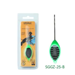 Pesca de isca de isca de agulha isca de isca Kit de agulhas de plástico + conjunto de meta