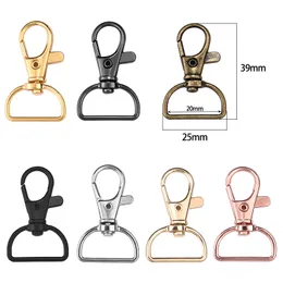 Ajustador Snap Hook Metal Metal Fileza Corrente da chave Slide D Ringas Médio para Bolsa Correia Correia Correia Ringos de Jóias de Jóias