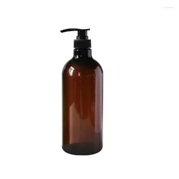 Bottiglie di stoccaggio 6 pezzi da 1000 ml shampoo vuoto shampoo gel doccia imballaggio bottiglia di plastica detersivo per lavanderia ricaricabile