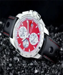 Fre Shippng Men Sport Watches Fashion Quartz Stopwatch Męski chronograf zegarek Sport Skórzany zespół na rękę 5398364935