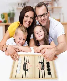 Table Hockey Game Family Table Board Games Catapult Chess Parentchild Interactive Toy Fast Sling Puck Game Ice Hockey Games8392401