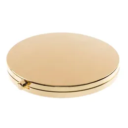 Bärbar vikbar spegel mini Compact rostfritt stål Metallsmakeup Kosmetisk fickspegel för sminkspegel Skönhetstillbehör