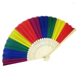 Figurine decorative Fan arcobaleno ventilatori pieghevoli per uomini per uomini