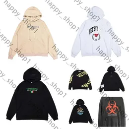 Vetements Hoodie Designer con cappuccio Spazzante Spazza di Sudadera Mens Hoodie for Uomini Give Greenwig Designer Sighi