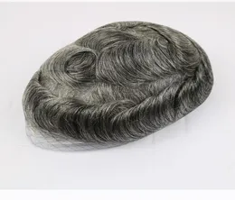 TOUPEE TOUPEE TOUPEE للرجال men039s قطع الشعر البديل 1B65 لون الشعر البشري رجال wig5340527